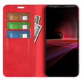 thumbnail image 2 of Pour Sony Xperia 1 Iv Étui de Protection pour Téléphone Portable à Ouverture Gauche et Droite, Rouge, 2 of 5