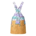 thumbnail image 5 of XAOFW Kids Girls Summer Dresses Sleeveless Ice Cream Printed Overalls Dress With Pocket Casual Suspender Dresses For Everyday Wear Trendy 6-7 Years, 5 of 7