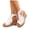 White, variant on Women's Summer Wedge Sandals Peep Toe Open Back Slingback Heels Fashion Woven Metallic Platform Beach Shoes Gold Size 7