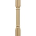 thumbnail image 2 of Ekena Millwork 5"W x 5"D x 35 1/2"H Traditional Cabinet Column (Top Block: 6", Bottom Block: 7"), Cherry, 2 of 7