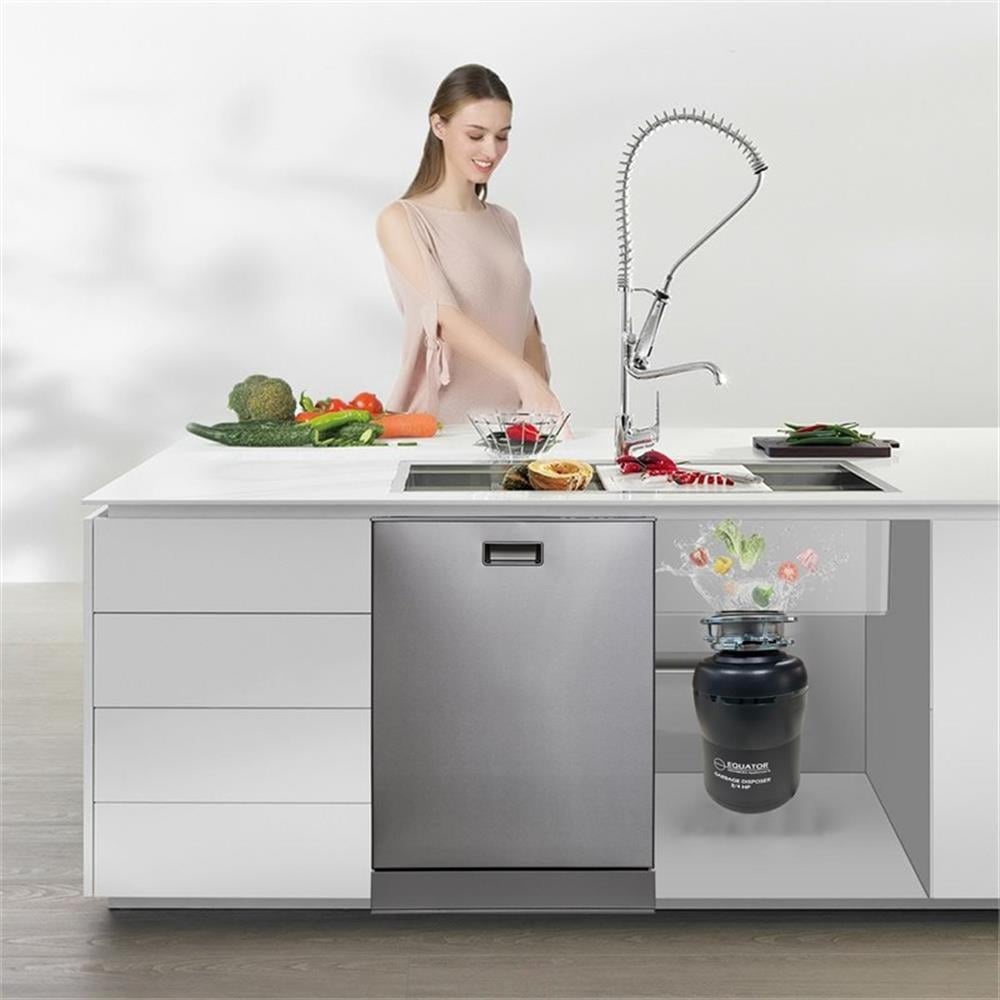 Pemberly Row 24" Dishwasher 15 Place 110V E-Star & 3/4 HP Garbage Disposer