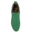 thumbnail image 4 of YDN Women Fashion Studs Stacked Chunky Low Heel Ankle Booties Stylish Cut Out Round Toe Slip On Short Boots Comfort Casual Daily Winter Shoes Size 16 Green, 4 of 4