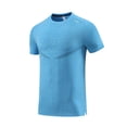thumbnail image 5 of NIEWTR Mens Athletic Shirts Moisture-Wicking Quick Dry Workout Tees Lightweight Crewneck T-Shirts for Running Gym Casual Work（Sky Blue,L), 5 of 5