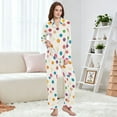 thumbnail image 4 of FORMRS Womens Pajama Set Long Sleeve Top and Pants with Pockets Soft Comfy Lounge Sleepwear, Sizes S-2XL, Polka Dot, 4 of 7