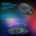 thumbnail image 2 of CHONCHOW Wireless Gaming Keyboard and Mouse Combo, Rechargeable 87 Key LED Light Up Keyboard Ergonomic Wireless Gaming Mouse, Backlit Wireless Gaming Mouse, 2 of 7