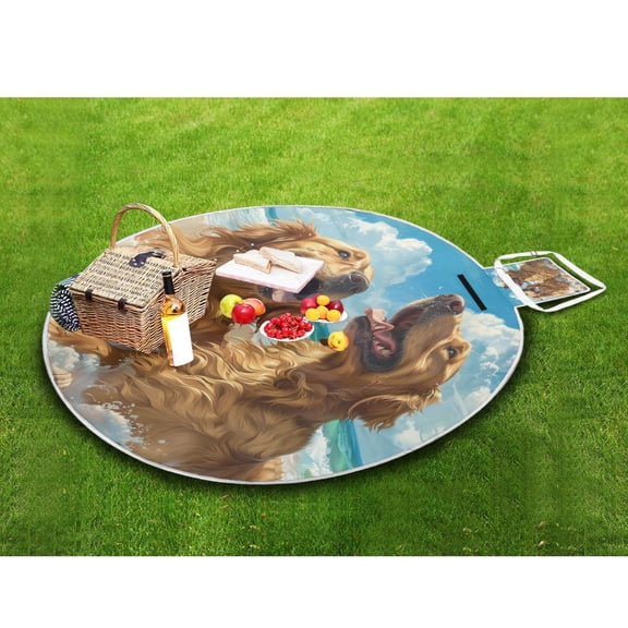 Picnic Blankets Teencool Beach Blanket Creatively Beach Buddies Having Fun Pattern Outdoor Blanket for Travel