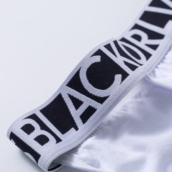 Vedolay Brief Men's Briefs Moisture Wicking Breathable No Fly Stretch Waistband Underpants,White XL