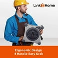 thumbnail image 6 of Link2Home 35 Ft Extension Cord Reel, 4 Outlets, Circuit Breaker, Grey, 6 of 10