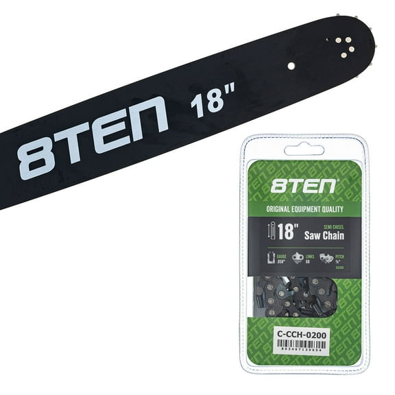 8TEN 18" Chainsaw Bar & Chain .058 3/8 68DL for Husqvarna 455 MK1010342