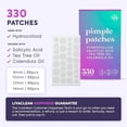 thumbnail image 6 of LivaClean 330 CT Pimple Patches for Face w/Salicylic Acid, Tea Tree Oil & Calendula Oil - Four Sizes - Pimple Patch, Hydrocolloid Patch, Acne Patches for Face, 6 of 6