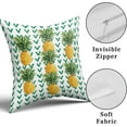thumbnail image 7 of GZHJMY Pineapple Fruit Throw Pillow Covers, Striped Background Soft Square Pillow Cases 18x18in Set of 2,Decorative Pillowcase Suitable for Bed Car Sofa Home, 7 of 7