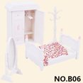 thumbnail image 1 of Muebles para casa de muñecas con familia de animales del bosque, juguetes en miniatura a escala 1/12, accesorios para muñecas de niña, dormitorio, baño, kit de casa de muñecas, 1 of 5