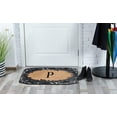 thumbnail image 7 of A1 Home Collections Floral Black, Beige, Multi-color Rubber and Coir Doormat for Outdoor Entrance Non Slip Backing Front Door Mat, 23" x 38", 7 of 7