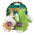 thumbnail image 2 of Petmate Zoobilee Plush Squeak Terry Dog Toy, Elephant & Chipmunk, Small 5", Pack of 2, Multicolor, 2 of 4