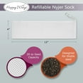 thumbnail image 6 of Happy Wings 6 Pack Refillable Instant Sock Feeder for Wild Bird Seed (for Nyjer & Finch Blend) - Dry, 6 of 8
