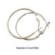 thumbnail image 4 of Sonducket 1 par de pendientes de aro grande decorativo de Color acero para mujer, regalo para Amiga, decoración de aleación para mujer para fiesta de Ropa, zapatos y accesorios Miscelánea tipo 1 Sonducket  AP009394-01, 4 of 6