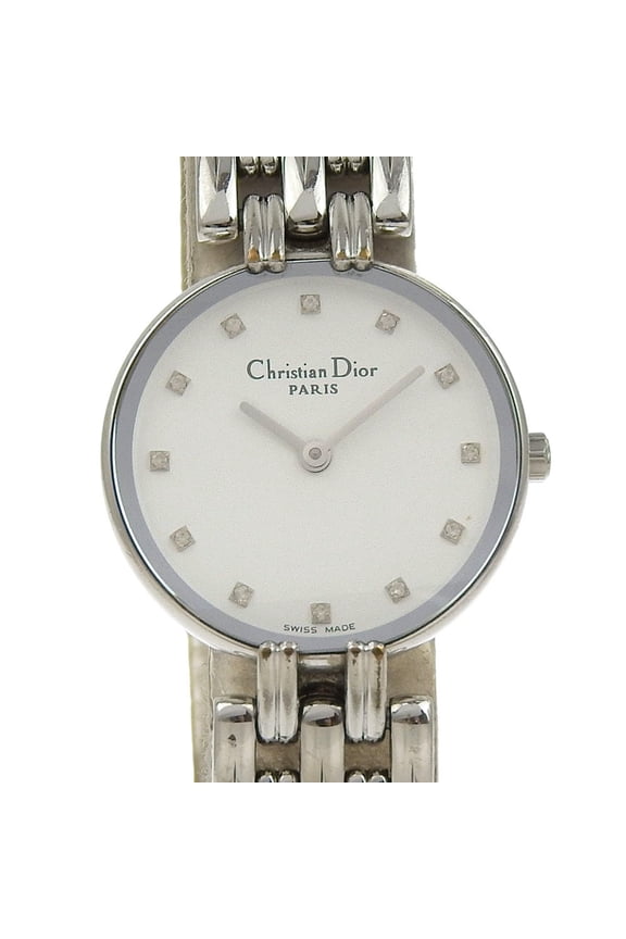 Pre-Owned Christian Dior Bakira Watch D44.120 Stainless Steel Quartz Analog Display... (Good)