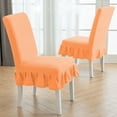 thumbnail image 4 of 2Pcs Chair Covers for Dining Room Chair Covers With Skirt Dining Chair Covers Stretch Kitchen Chair Covers, 4 of 5