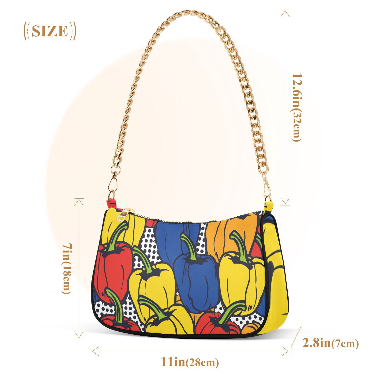 ChiliesWomen Small Shoulder Bag Crossbody Tote Hobo Bags Purse Clutch Handbags with Chain Strap for Women