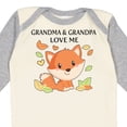 thumbnail image 4 of Inktastic Grandma and Grandpa Love Me Little Fox Boys or Girls Long Sleeve Baby Bodysuit, 4 of 5