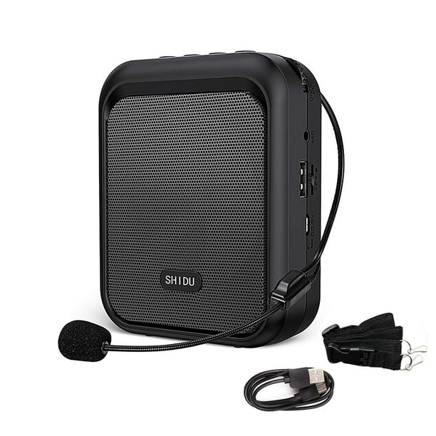 Amplificador de voz SHIDU Mini altavoz Bluetooth portátil 10W