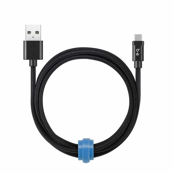 Blu Element Câble Tressé de Charge/Sync USB-C vers USB-A 4ft Noir