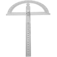 thumbnail image 4 of Goniometer Ruler, Protractor Ruler, Manual Angle Protractor, Stainless Steel Angle Finder Ruler with Locking Nut, Ruler and Protractor Combination 2, 4 of 5