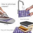 thumbnail image 4 of Placemats Set of 8, Purple Plaid Woven Placemat, Linen Place Mats for Kitchen/Dining Tables, Modern Art Checkered Farmhouse Washable Table Mats for Party, 4 of 8