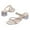 Beige, variant on Womens High Heel Water Diamond Sandals Women's High Heels British Style Fashionable Comfortable Thick Heels Two Wearing Sandals Beige 40