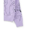thumbnail image 5 of Bluey Girls Graphic Eyelash Knit Glitter Sweater, Sizes 4-16, 5 of 5