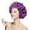 Violet Foncé, variante sur Bonnet pour Cheveux à Double Couche Ajustable pour Dormir, Bonnets pour Femmes, Cheveux Bouclés Naturels - Heardband /2