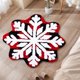 thumbnail image 4 of Snowflakes Rug Winter Snowflake Doormat Snowflake Welcome Mat Cute Christmas Decorative Non-Slip Washable Door Mats For Indoor Outdoor Entrance Home Bathroom, 4 of 6