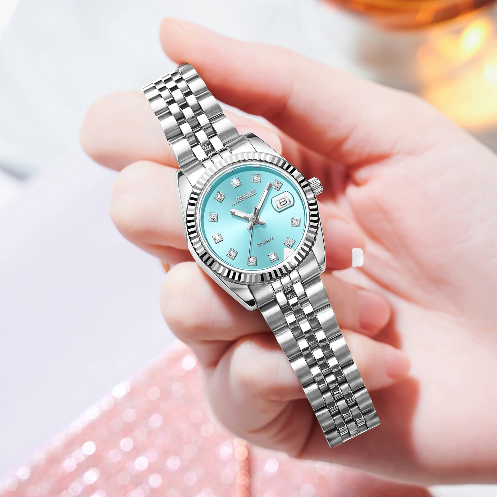 LIEBIG Watches for Women Luxury Easy Read Analog Quartz Dress Women's Watch，with Date Luminous Waterproof Ladies Watches for Small Wrists