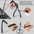 thumbnail image 4 of fastboy Nail Clipper Set Stainless Steel Manicure Shaver Set Portable Pedicure Scissor Tools, 10pcs/set, 4 of 8