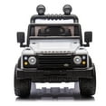 thumbnail image 2 of 24V 2 Seater Ride on Car for Kids, Licensed Land Rover Defender Volta 5008 Ride on Toys for Big Kids with Remote Control, Bluetooth, Music, LED Lights, Powered Electric Car for Kids Boys Girls, White, 2 of 10