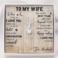 thumbnail image 2 of To My Wife - Alluring Beauty Necklace - Anniversary, Birthday Gift, 2 of 9