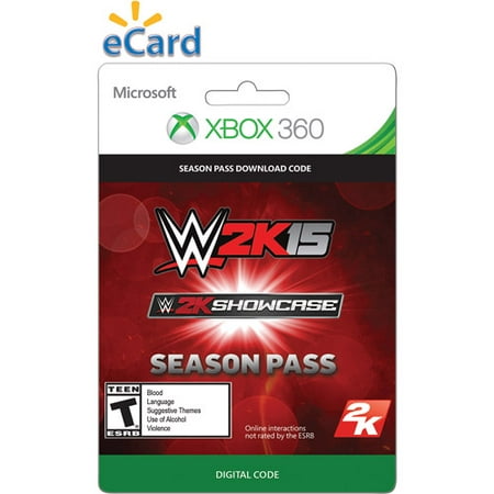 Xbox 360 WWE 2K15 Showcase Season Pass $24.99 (Email (Best Wwe Game For Xbox 360)