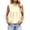 Yellow, variant on Arlun Women's Tank Tops Summer Sleeveless Neck Dressy Blouses Solid Color Pleated Work Shirts Business Casual Outfit Simple and Stylish Yellow XL