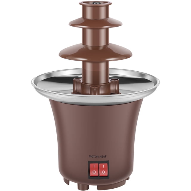 3 Tier Electric Chocolate Fountain Machine 10oz Capacity Stainless Steel Cheese Fondue Melting Maker Party Wedding (asshown )