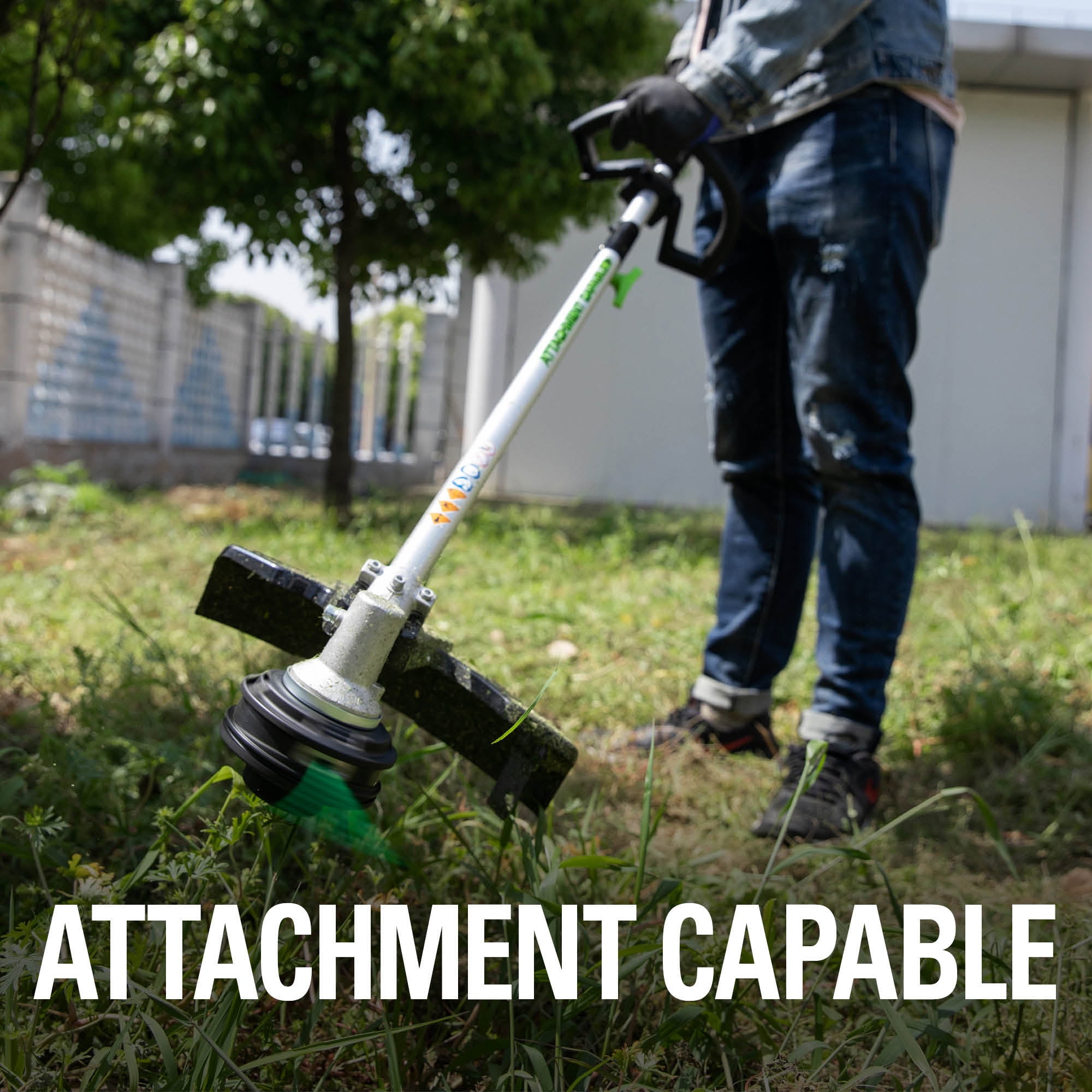 Greenworks 80V 16" Brushless Attachment Capable String Trimmer with 2.0 Ah Battery & Charger 2101102