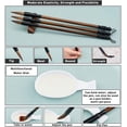 thumbnail image 5 of 10pcs No Ink Chinese Calligraphy Set 6 Styles Gridded Brush Water Writing Cloth Paper 3pcs Sienna Chinese Traditional Calligraphy Brushes and Water Dish for Beginners Practice 17x13inch, 5 of 6
