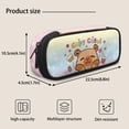 thumbnail image 3 of Bulopur Capybara Print Kids Backpack Set 4 Pcs Pastel Sweet Waterproof Kids School Bag with Lunch Box, Pencil Case and Water Bottle Cover for Kawaii Capybara Lover Girls, 3 of 8