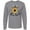 AC-Heather Grey, variant on Inktastic Bee Kind Bees and Sunflower Long Sleeve T-Shirt