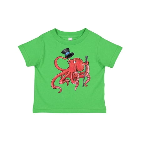 

Inktastic Formal Octopus with Top Hat and Cane Gift Toddler Boy or Toddler Girl T-Shirt