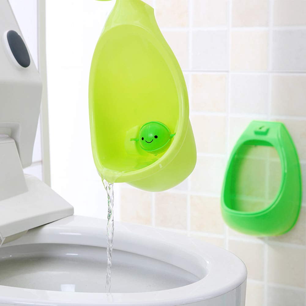 Cute Potty Training Urinal for Boys with Funny Aiming Target Game (Green)