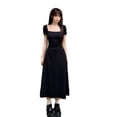 thumbnail image 5 of Size S-5XL Women Dress Summer Short Sleeve Square Collar Slim Dress 2024 New Fashion Backless A-Line Dresses Club Wear Oversize, 5 of 7