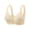 Light Yellow, variant on ,Women's Lace Front Hook Closure Bras Floral Rose Wide Strap No Underwire Comfort Bralettes Full Coverage Lingerie White 44