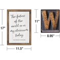 thumbnail image 3 of Schoolgirl Style Rustic Welcome Bulletin Board Set—Farmhouse Welcome Sign Letters, Industrial Chic Posters, 3 of 5