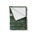 thumbnail image 2 of Periodic Table Soft Flannel Fleece Blanket, Chemistry Science Inspirational Elements Educational Art for Class, Cozy Plush for Indoor and Outdoor Use, 50" x 60", Dark Green and White, by Ambesonne, 2 of 6