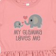 thumbnail image 4 of Inktastic My Glamma Loves Me Grandchild Girls Toddler Dress, 4 of 5